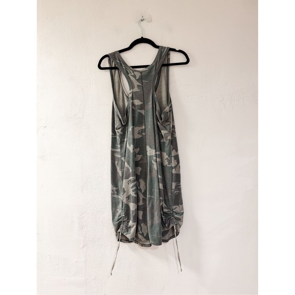 Pam & Gela Racerback Cotton Mini Dress in Camo Large - Picture 2 of 7